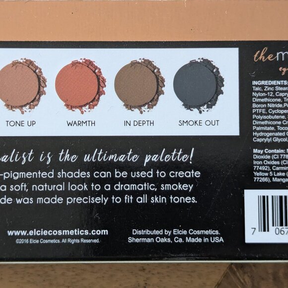 Brand New Elcie Cosmetics “The Minimalist” Eyeshadow Palette - Picture 3 of 4